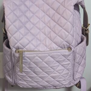 Lavender Quilted Backpack